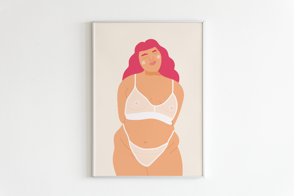 Art Print Pink Fatty