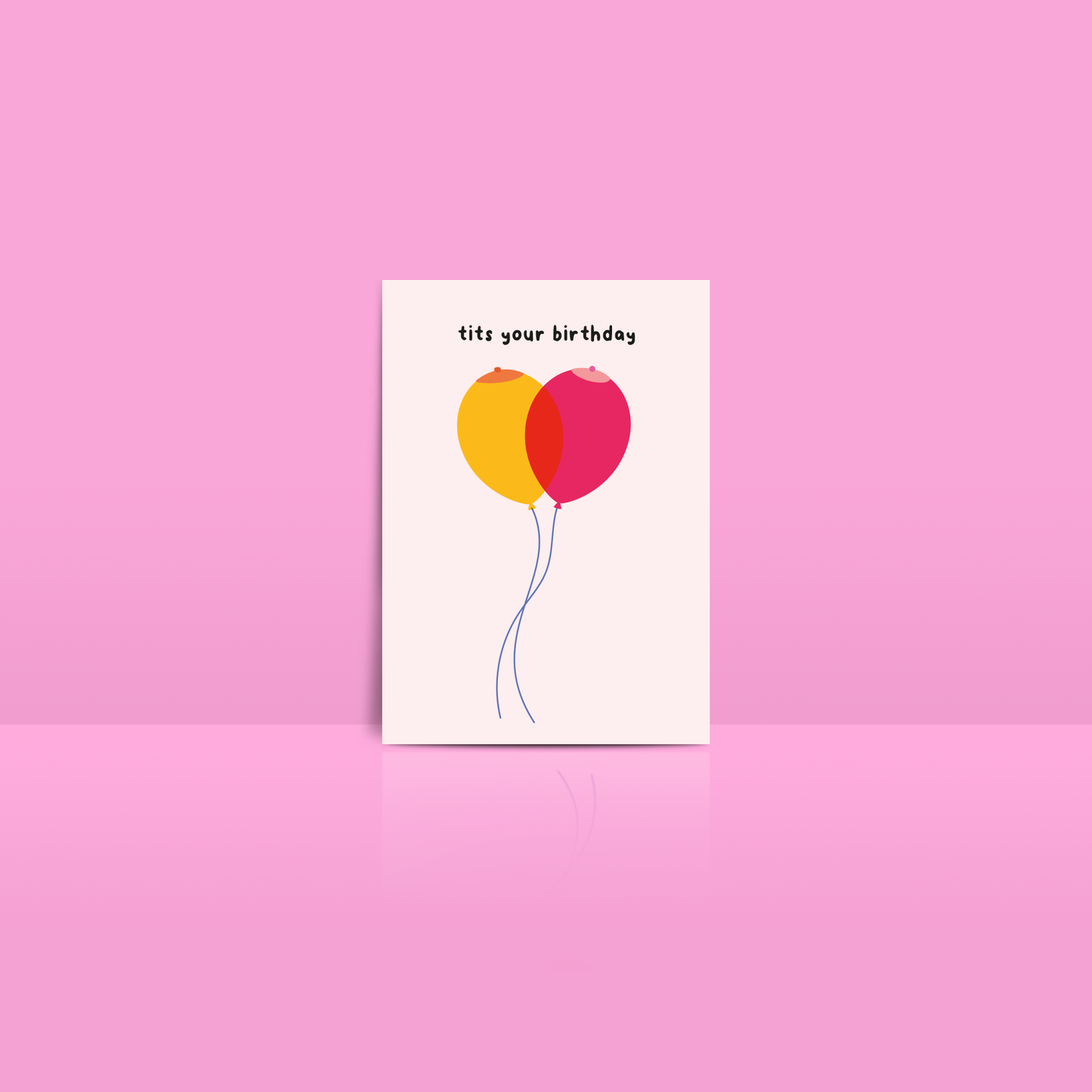 Postkarte Tits your Birthday