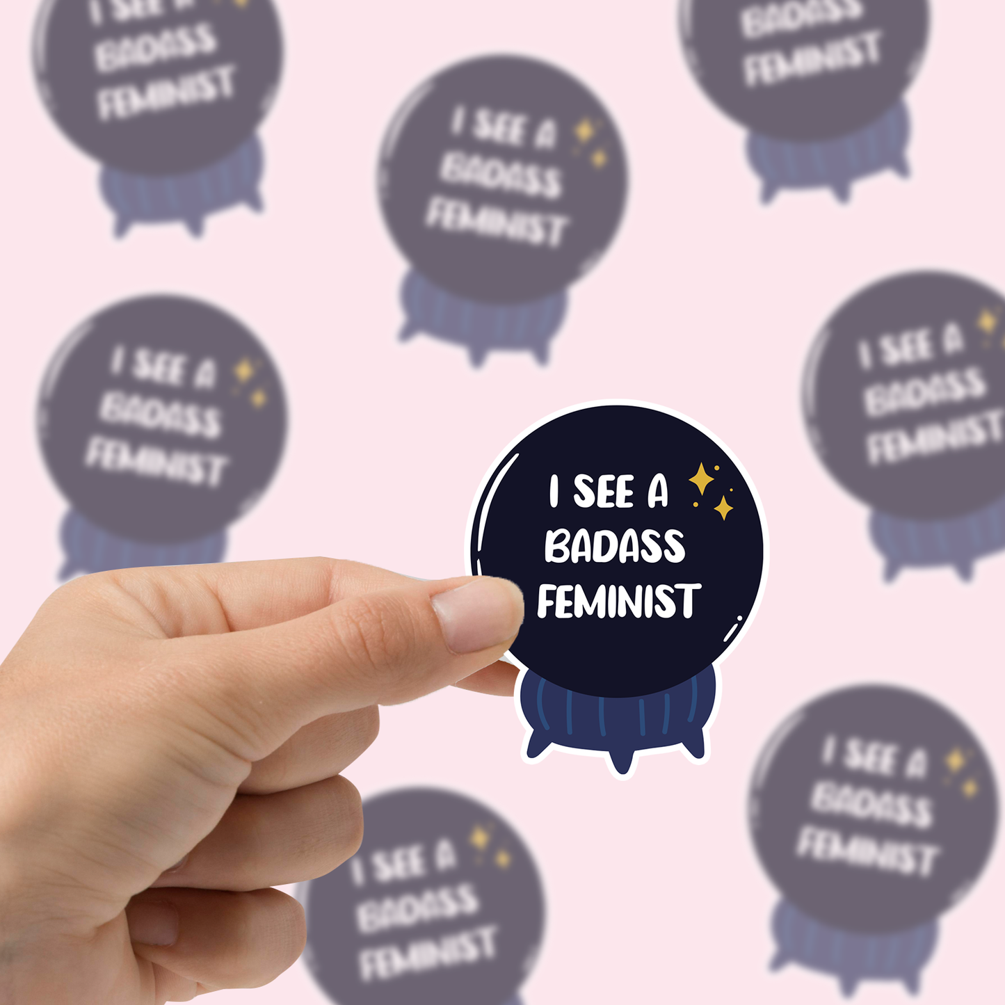 Badass Feminist Vinyl Sticker