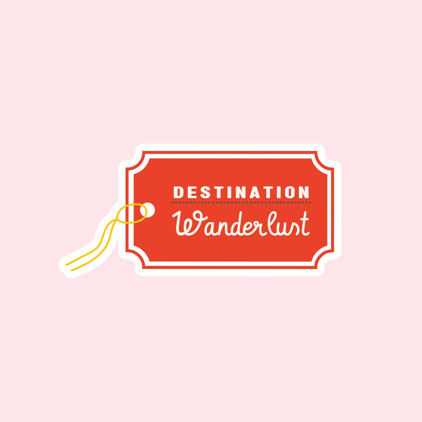 Destination: Wanderlust Vinyl Sticker