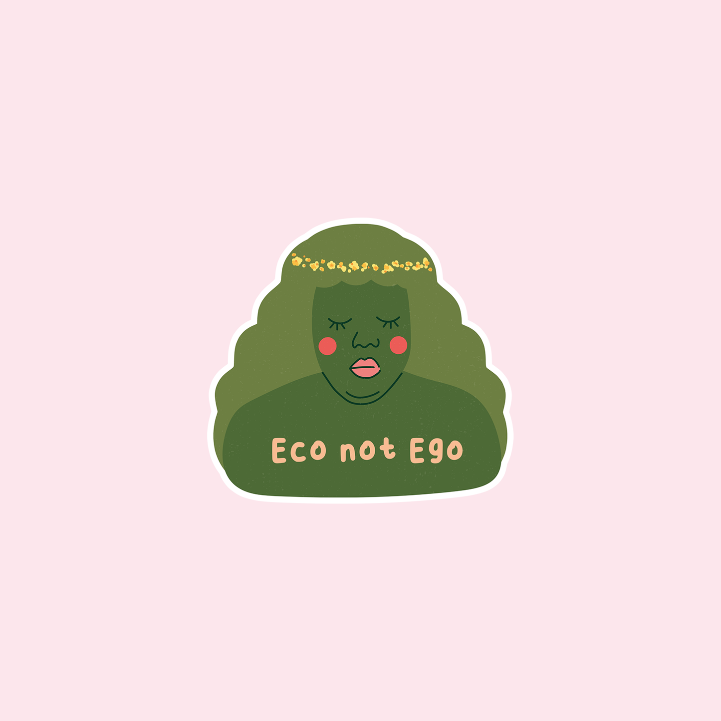 Eco not Ego Vinyl Sticker