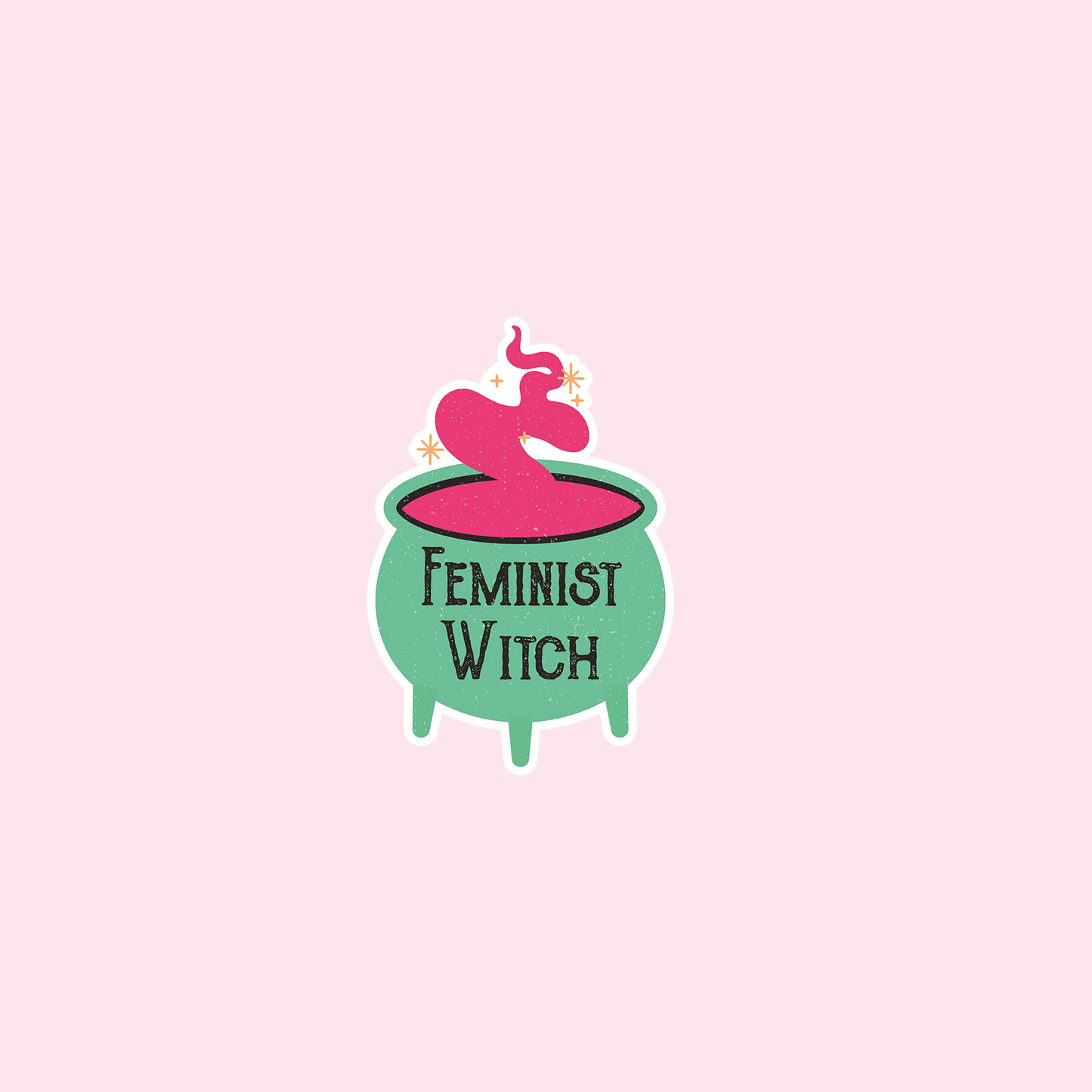 Feminist Witch Vinyl Sticker