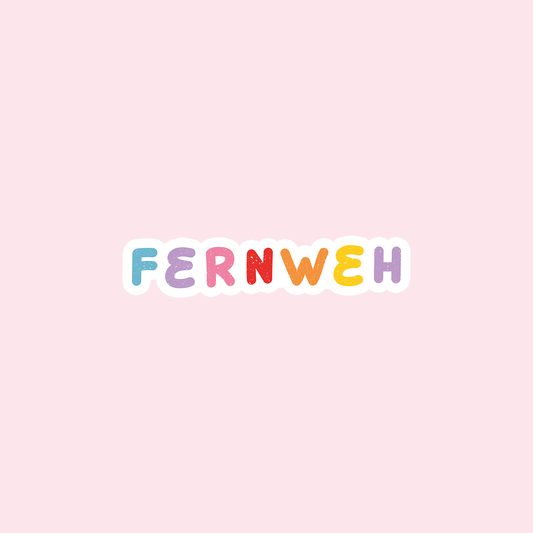 Fernweh Lettering Vinyl Sticker