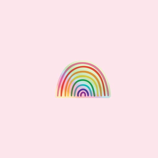 Retro Rainbow Holo Sticker
