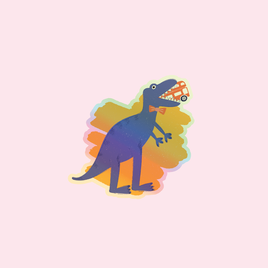"Alfred the Dino" Holo Sticker