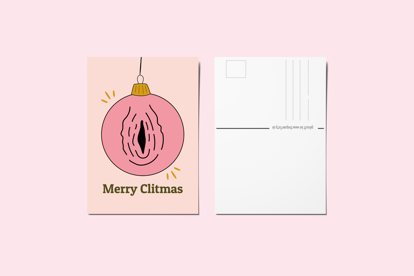 Postkarte Merry Clitmas