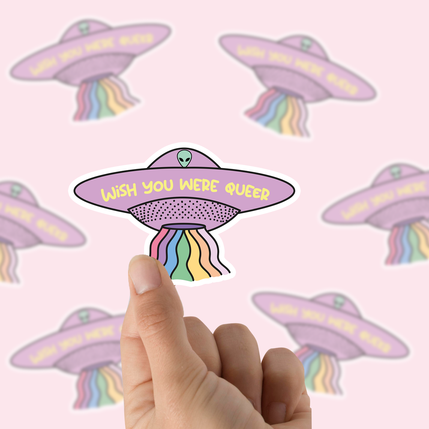 Queer Alien Vinyl Sticker