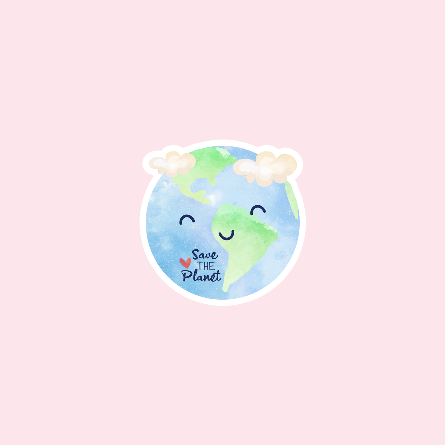 Save The Planet Vinyl Sticker