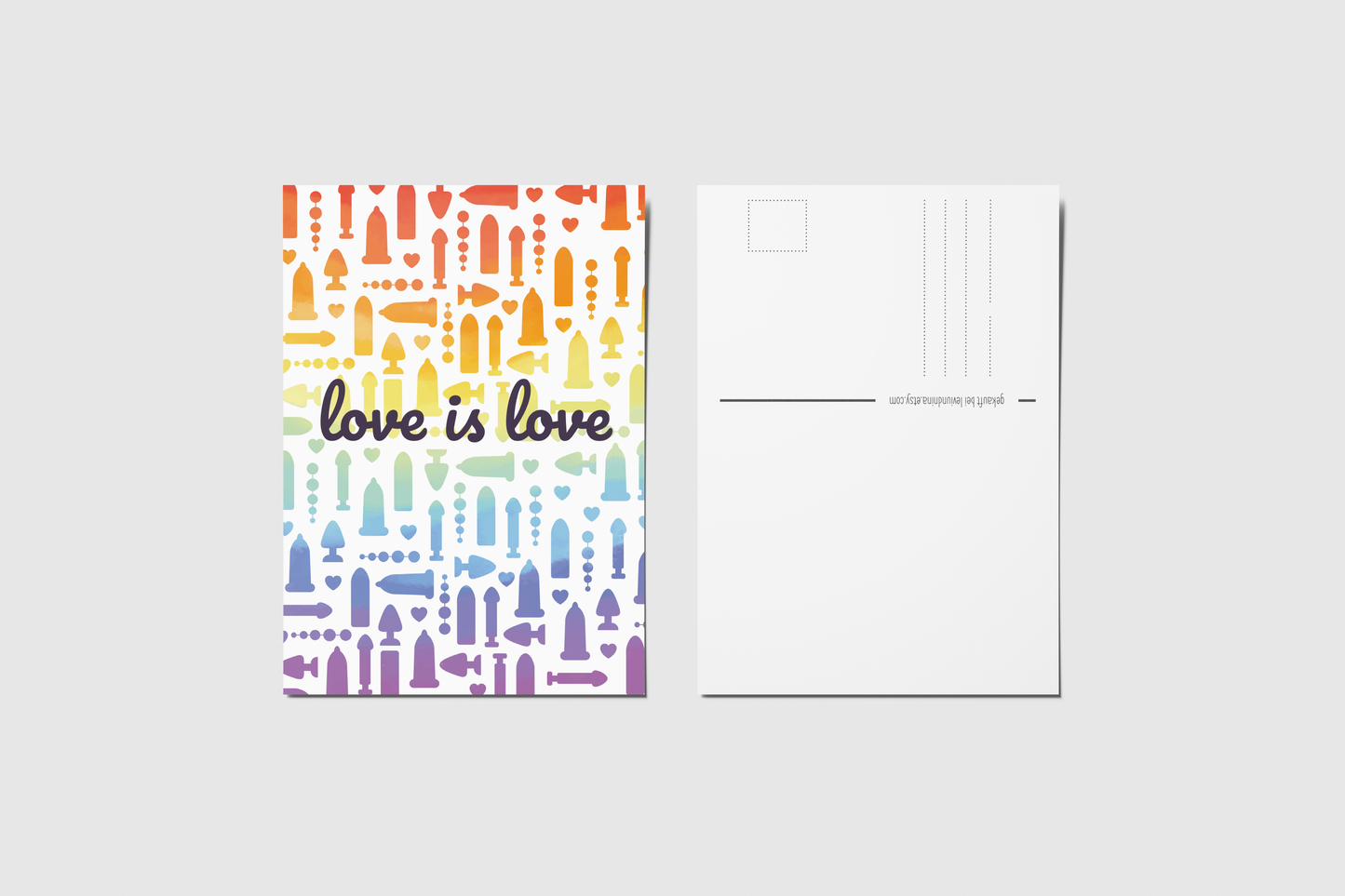 Postkarte Love is love