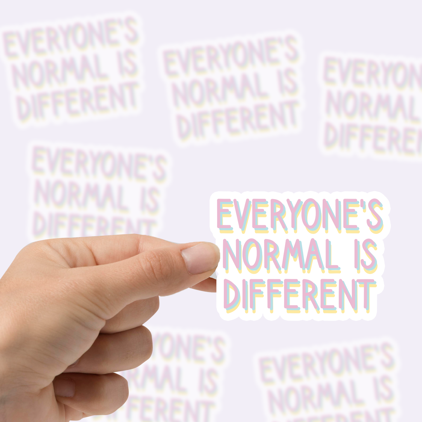 Everyones normal is different Vinyl Sticker